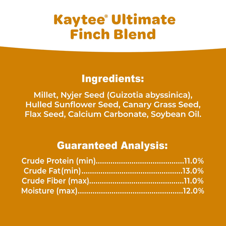 Kaytee Ultimate Wild Finch Blend Wild Bird Food, Attracts Finches &amp; Other Outdoor Wild Birds, 10 Pounds