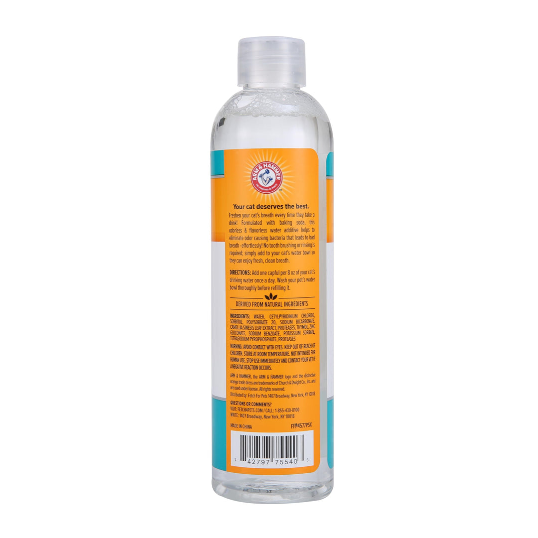 Arm &amp; Hammer Advanced Care Cat Dental Water Additive, 8 Fl Oz