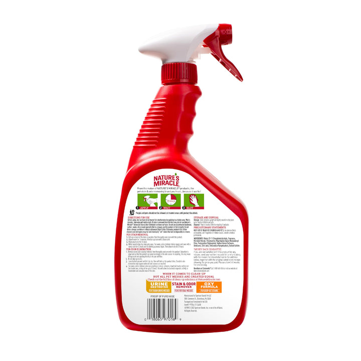 Nature’s Miracle Advanced Dog Stain &amp; Odor Eliminator, Severe Mess, 32 oz