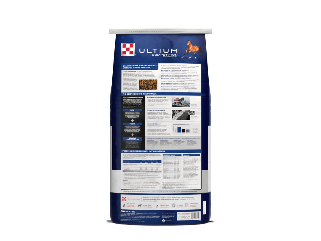 Purina | Ultium Competition Horse Formula - Horse Feed | 50 Pound (50 LB) Bag