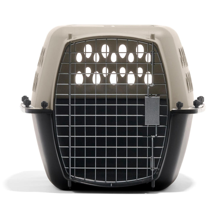 Petmate Vari Dog Kennel, Carrier, 10 to 20lbs, 24in, Taupe and Black