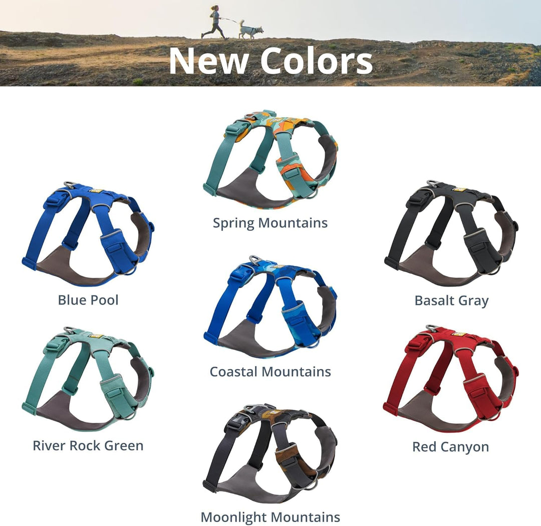 Ruffwear, Front Range Dog Chest Harness, Basalt Gray, Medium