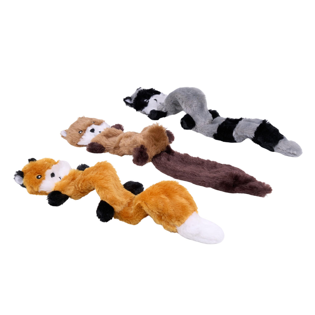 ZippyPaws Skinny Peltz No Stuffing Dog Toy Pack to Keep Them Busy - 18"