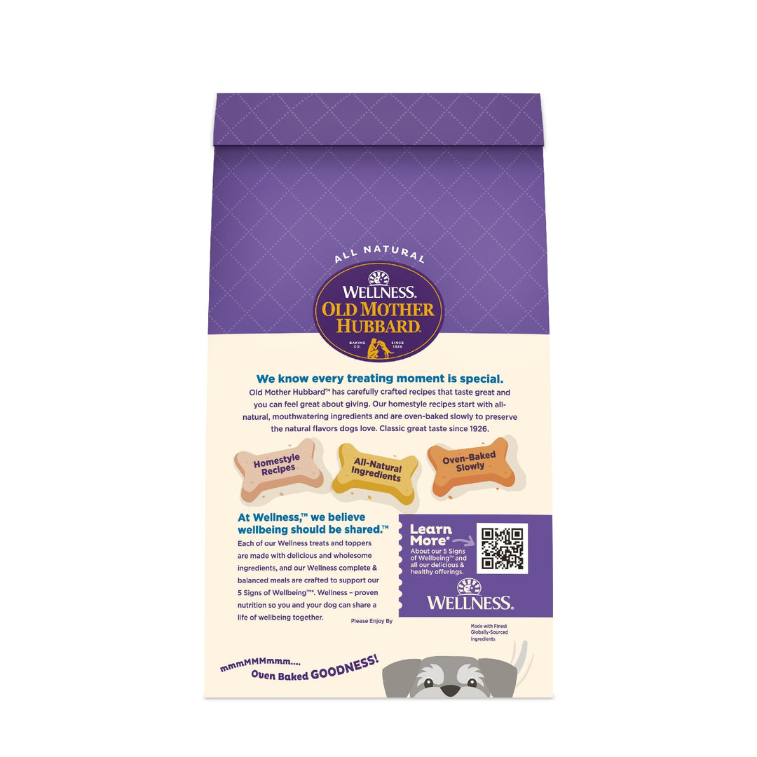 Wellness Old Mother Hubbard Classic Original Mix Dog Biscuits, Natural Training Treats, 4 Flavors, Mini Size, 20 oz Bag