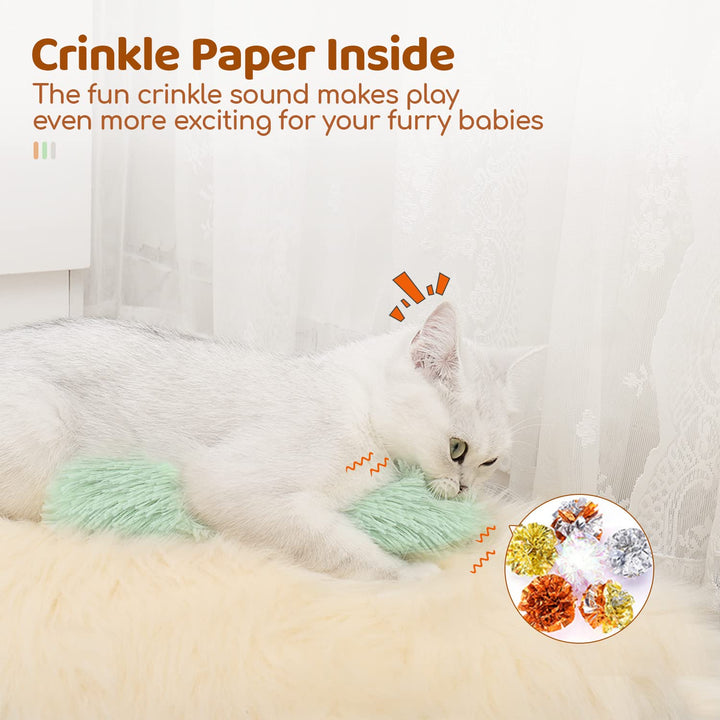 Potaroma Cat Toys Pillows, 3 Pack, Catnip Inside, Indoor Interactive Fun