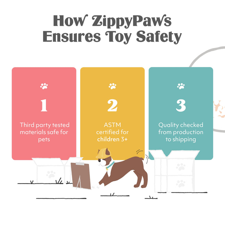 ZippyPaws Skinny Peltz - No Stuffing Dog Toys, 5-Pack, Farm Animal Variety