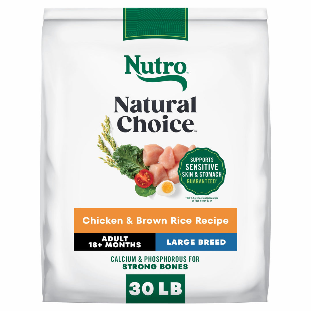 Nutro Natural Choice Large Breed Adult Dry Dog Food, Chicken &amp; Rice, 30 lb