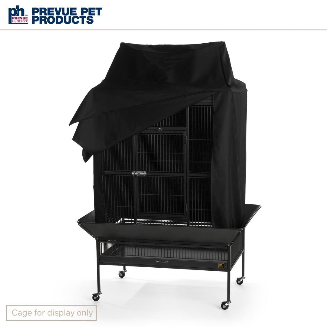Prevue Pet Products Large Playtop Bird Cage Cover - Black, Size Large