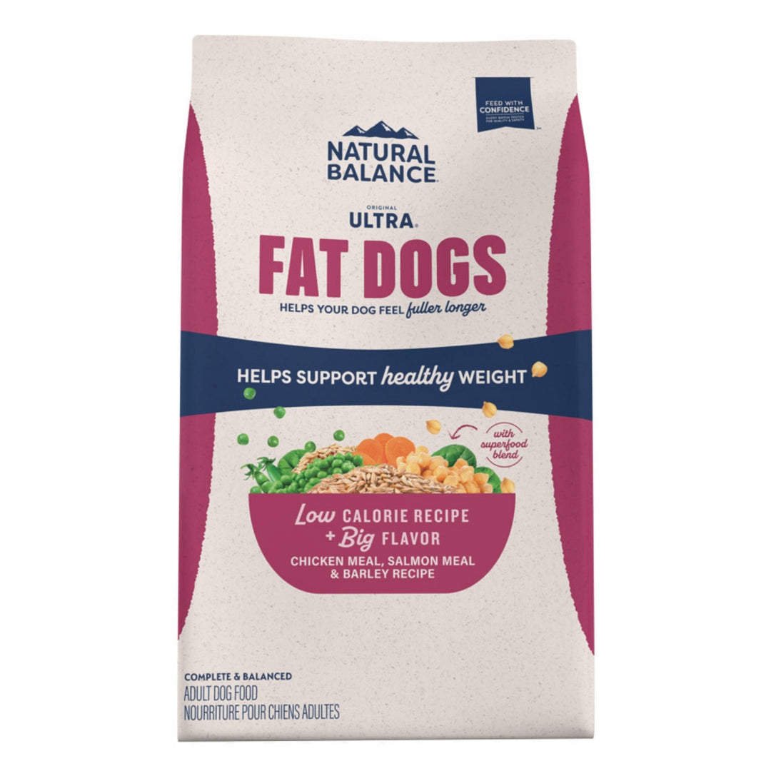 Natural Balance Pet Foods Original Ultra Fat Dogs Dry Dog Food Chicken Meal, Salmon Meal & Barley 24lb