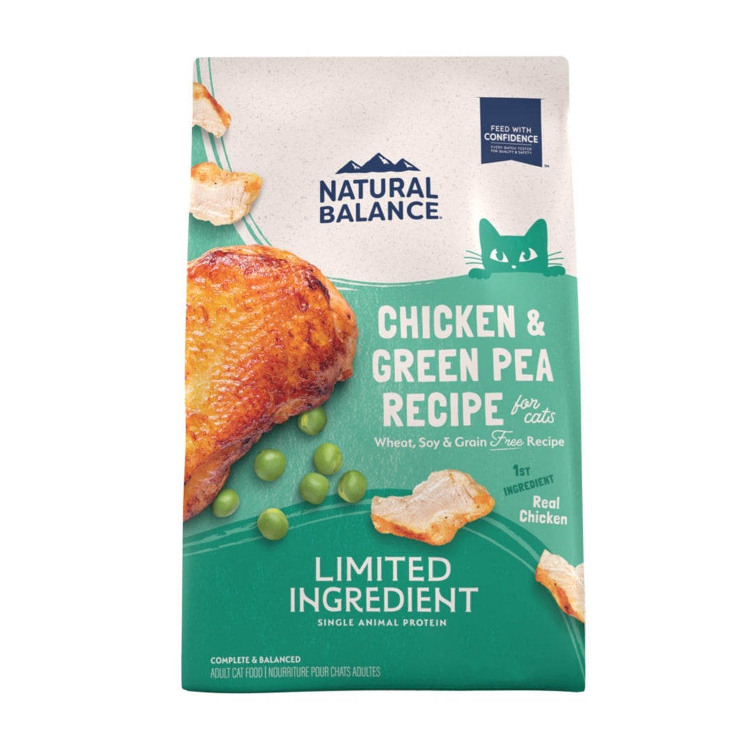Natural Balance Pet Foods Limited Ingredient Grain Free Dry Cat Food Green Pea & Chicken 4lb
