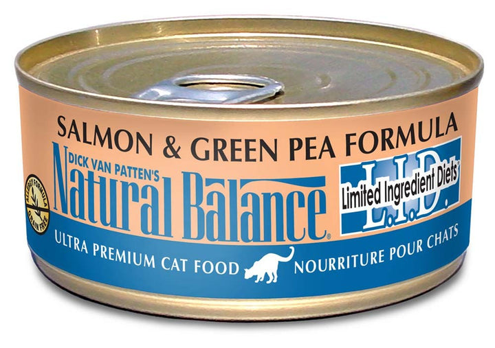 Natural Balance Pet Foods Limited Ingredient Canned Cat Food Salmon & Green Pea 5.5oz