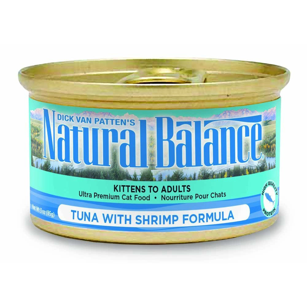 Natural Balance Pet Foods Ultra Premium Wet Cat Food Tuna w/Shrimp 24ea/5.5 oz
