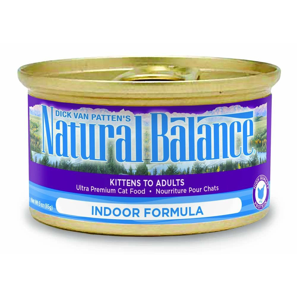 Natural Balance Pet Foods Ultra Premium Indoor Wet Cat Food Chicken 24ea/5.5 oz