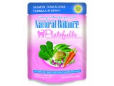 Natural Balance Pet Foods Original Ultra Platefulls Morsels in Gravy Wet Cat Food Pouch Salmon, Tuna, & Crab 3oz