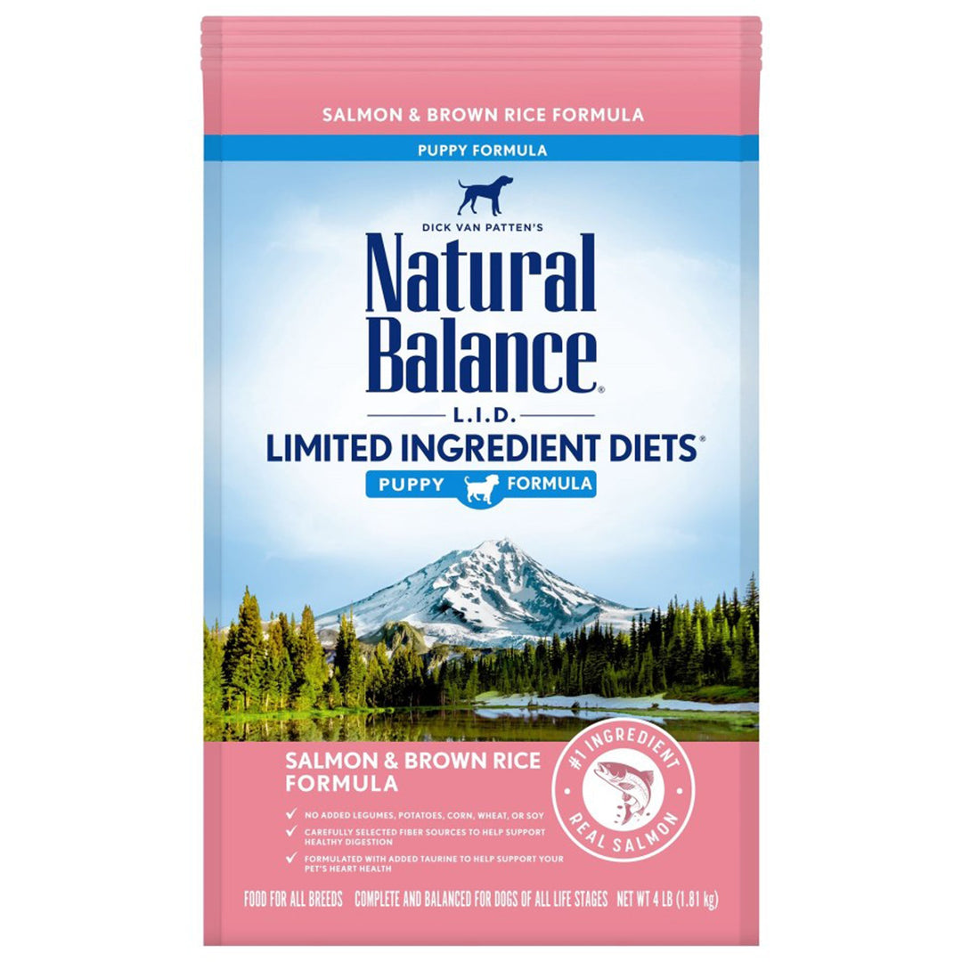 Natural Balance Pet Foods L.I.D. Puppy Dry Dog Food Salmon & Brown Rice 1ea/4 lb