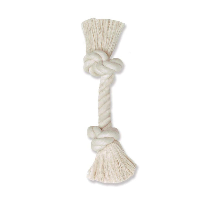 Mammoth Pet Products 100% Cotton Rope Bone Dog Toy White 1ea/14 in, LG Default Title