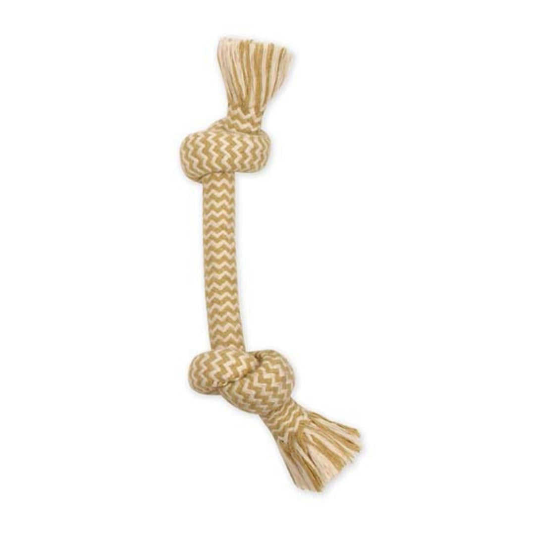 Mammoth Pet Products Flossy Chews EXTRA Peanut Butter Scented Dog Toy 2 Knot Bone, 1ea/LG, 14 in Default Title