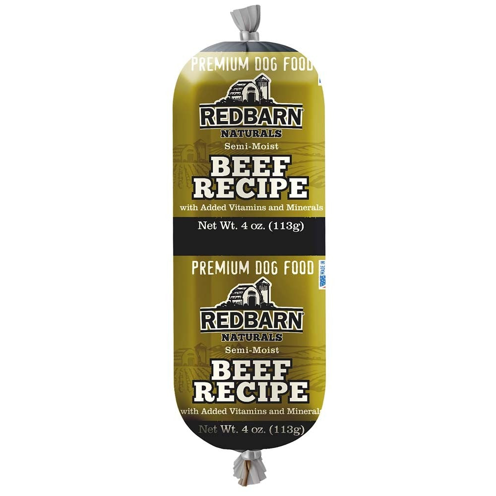 Redbarn Pet Products Dog Food Roll Beef 4oz 24ct