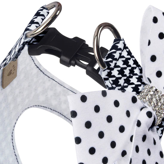 Polka Dot Nouveau Bow Step In Harness