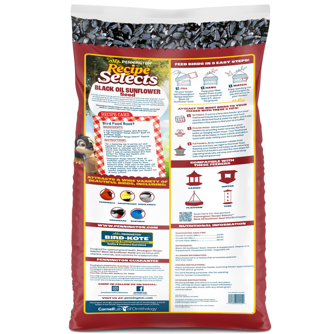 Pennington Select Black Oil Sunflower Seed 40lbs