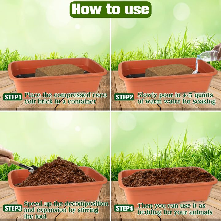 ZeeDix 2 Pack Coconut Fiber Substrate, Premium Coco Coir Reptile Substrate