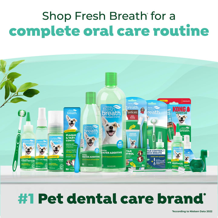 TropiClean Fresh Breath Water Additive for Cats, Cat Breath Freshener, 16oz