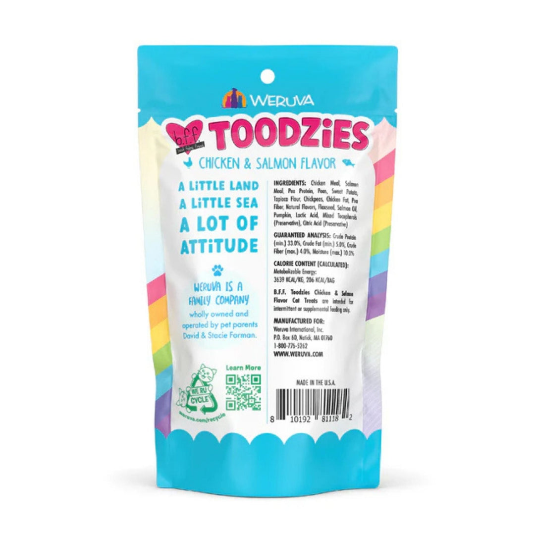 BFF Cat Toodzies Crunchy Chicken & Salmon Treats 2oz.