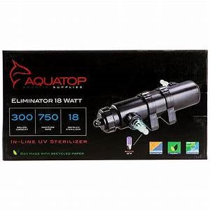 Aquatop Eliminator Series In-Line UV Sterilizer Black 36 Watt