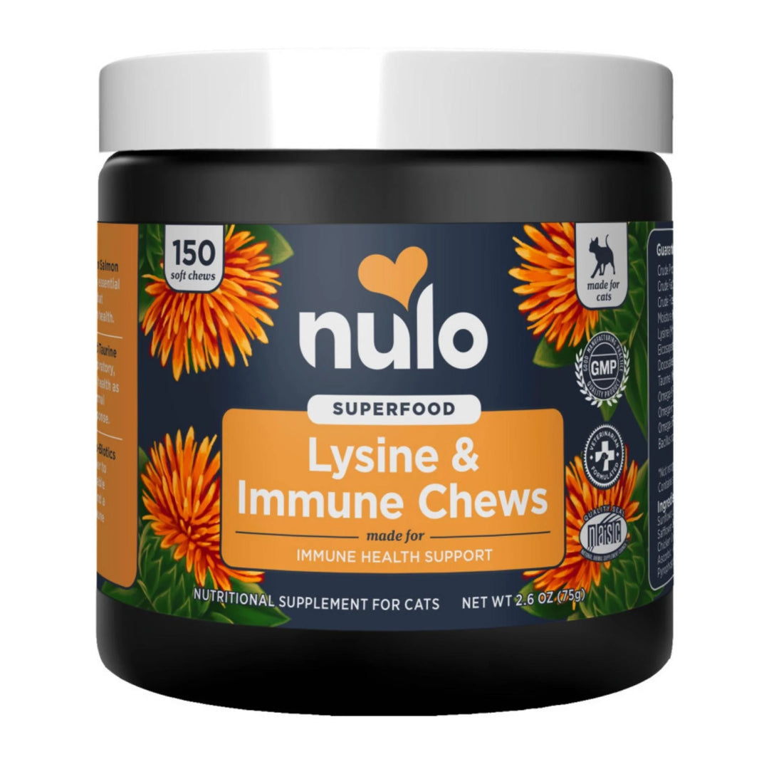 Nulo Superfood Lysine & Immune Supplement Chews for Cats 1ea/2.6 oz, 150 ct