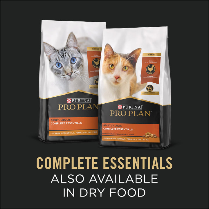 Purina Pro Plan Wet Cat Food in Gravy, Chicken &amp; Rice, (24) 5.5 oz