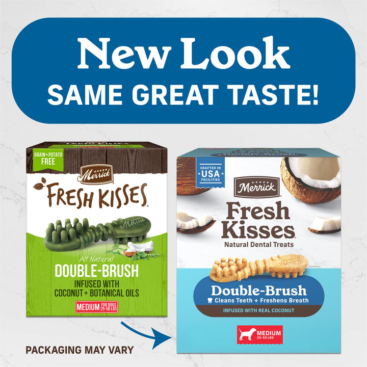 Merrick Fresh Kisses Natural Medium Dental Chews for Dogs, 22 ct. Box