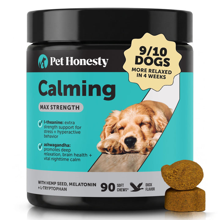 Pet Honesty Vet Recommended Dog Calming Chews with Ashwagandha, 90 Count