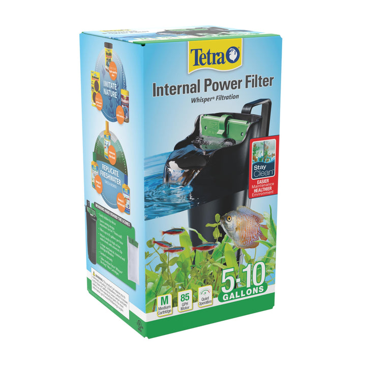 Tetra Whisper 85 GPH Internal Power Filter For Aquariums