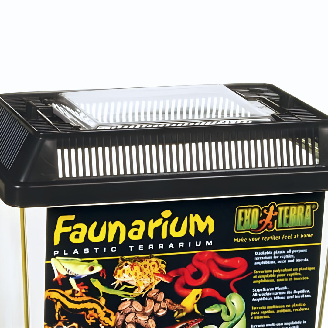 Exo Terra Faunarium Small Plastic Reptile Terrarium &amp; Transport Container