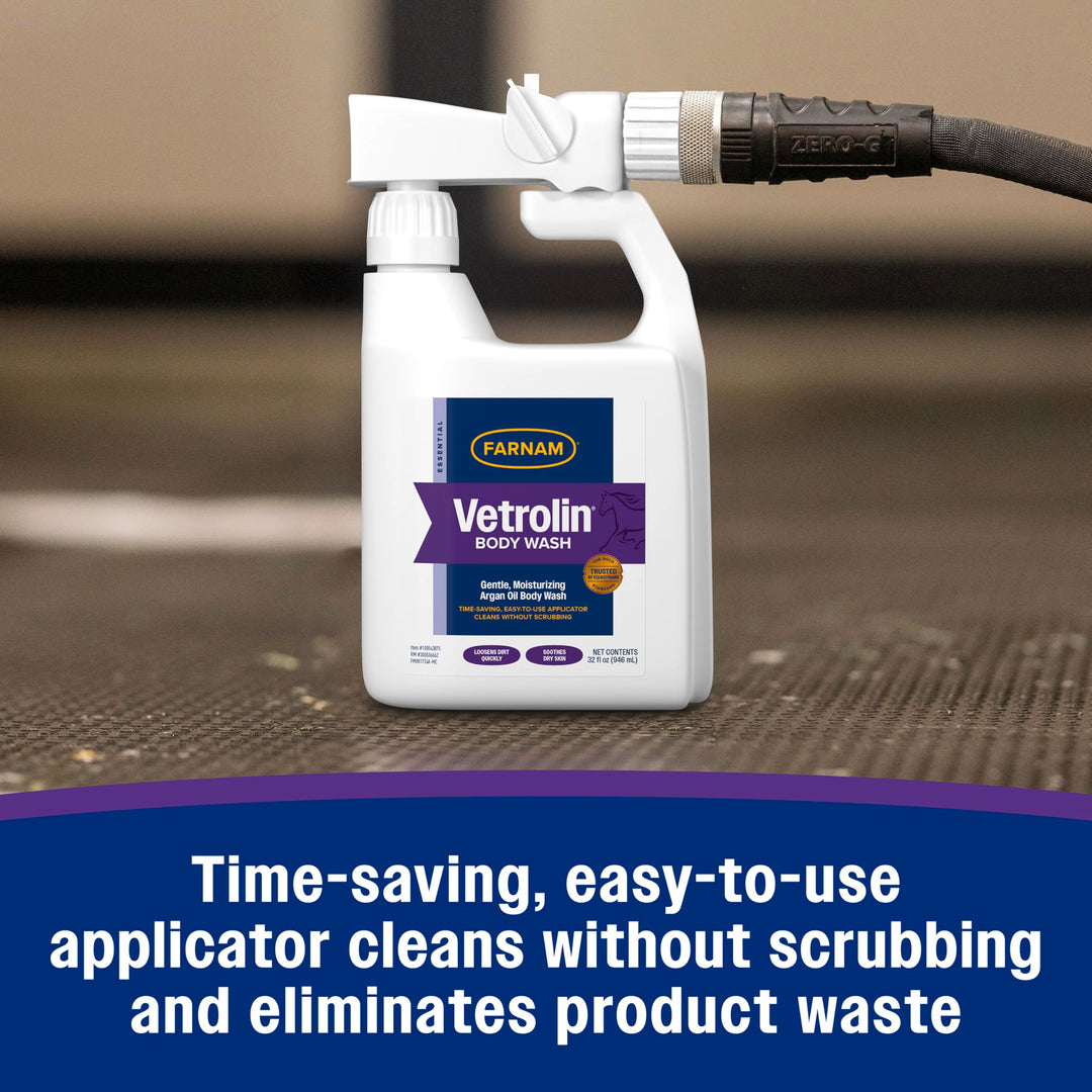 Farnam Vetrolin Body Wash for Horses and Dogs, 32 fl oz.