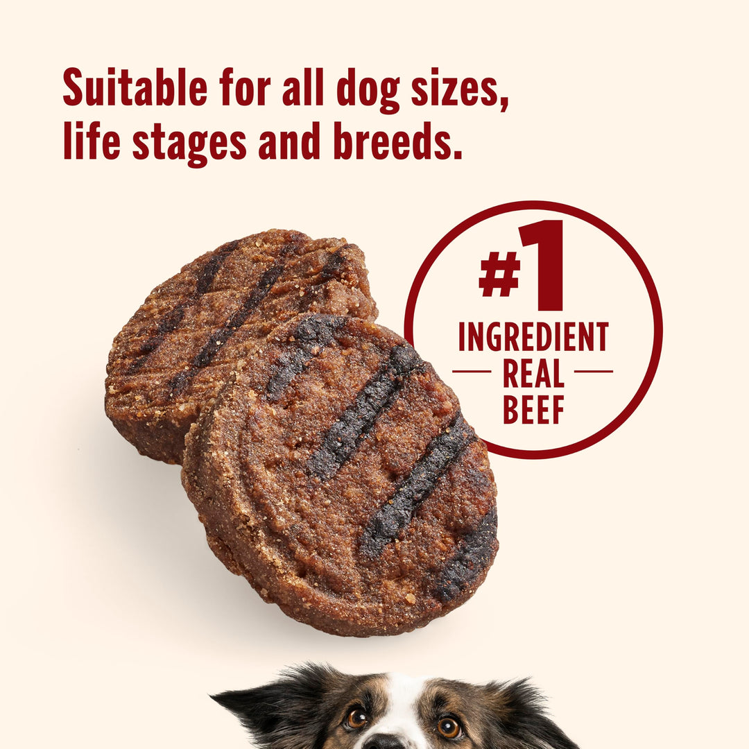 Nutrish Burger Bites Dog Treats, Beef Recipe, 12 oz. Pouch (Rachael Ray)