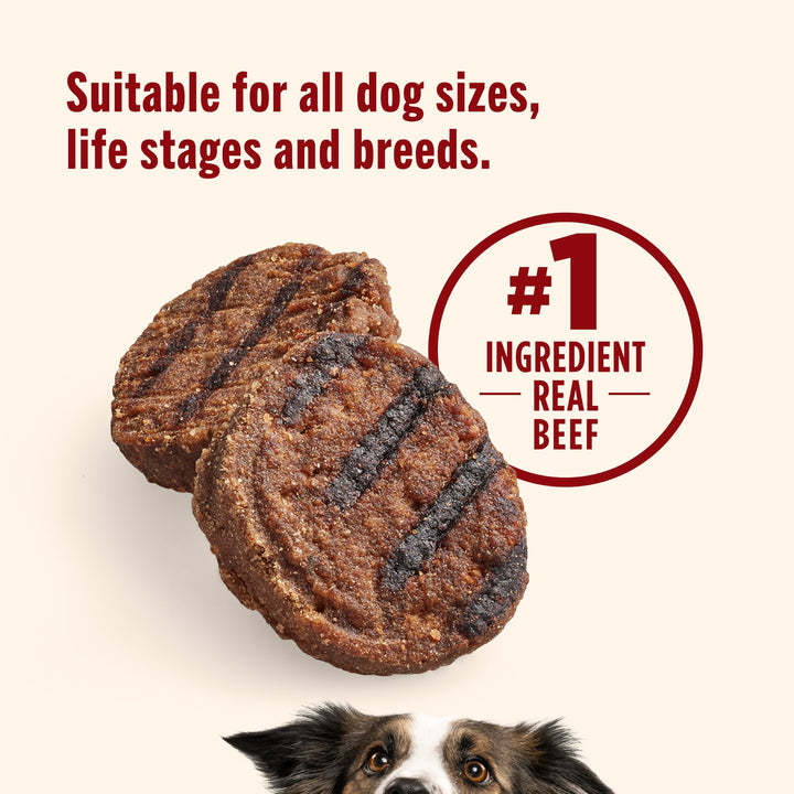 Nutrish Burger Bites Dog Treats, Beef Recipe, 12 oz. Pouch (Rachael Ray)