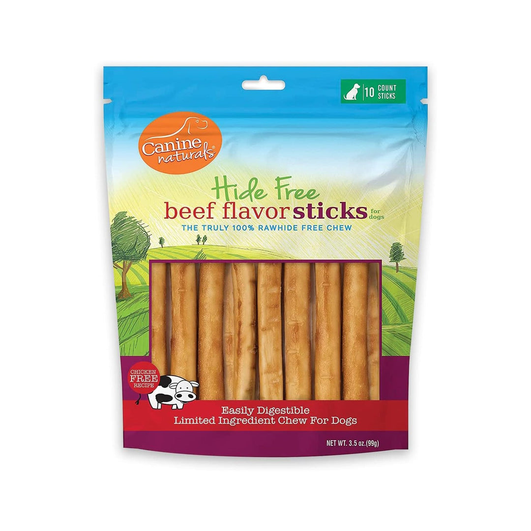 Canine Natural Hide Free 5Inch  Beef Stick 10Pk Default Title