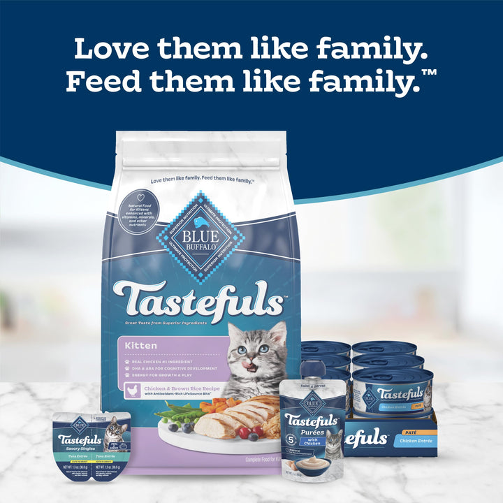 Blue Buffalo Tastefuls Chicken Kitten Dry Cat Food, 7 lb