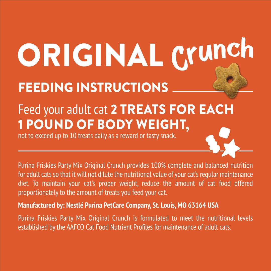 Friskies Purina Party Mix Original Crunch Cat Treats 30 oz Pouch