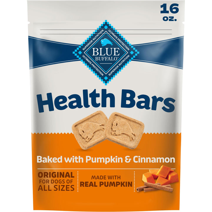 Blue Buffalo Health Bars Pumpkin &amp; Cinnamon Dog Biscuits, 16 oz