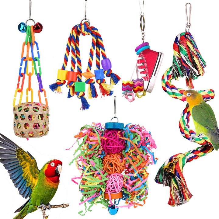 ESRISE Parrot Parakeet Bird Toys, Cockatiel Budgies Cage Toys