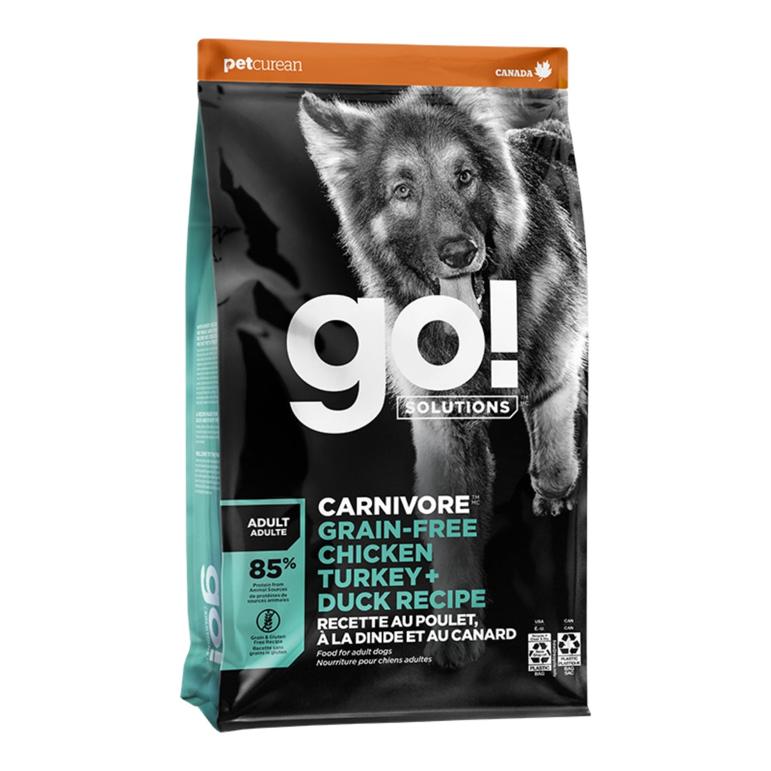 Go! Dog Carnivore Grain Free Adult Chicken, Turkey & Duck 3.5Lb