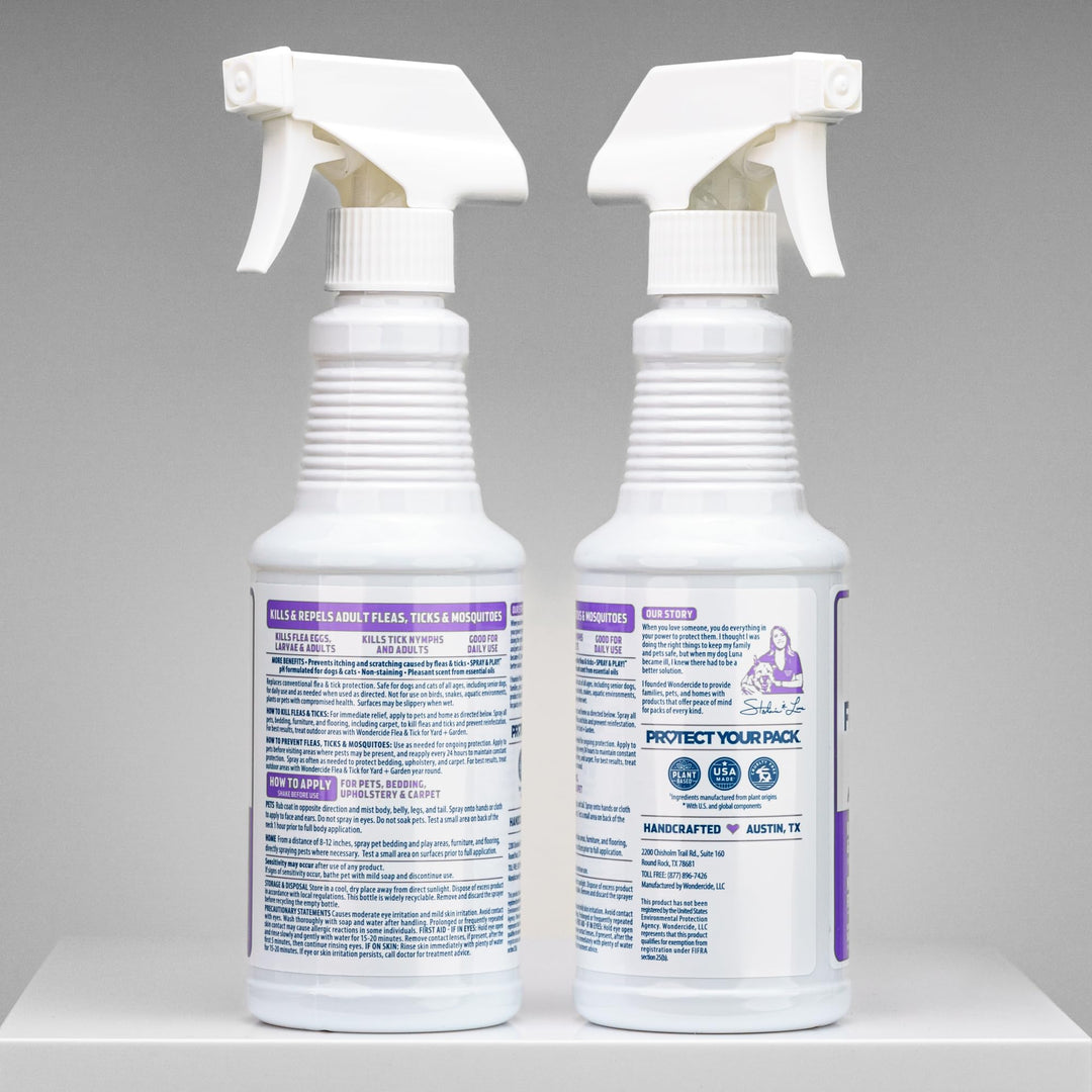 Wondercide Flea Tick &amp; Mosquito Spray for Pets &amp; Home - Rosemary 16 fl oz