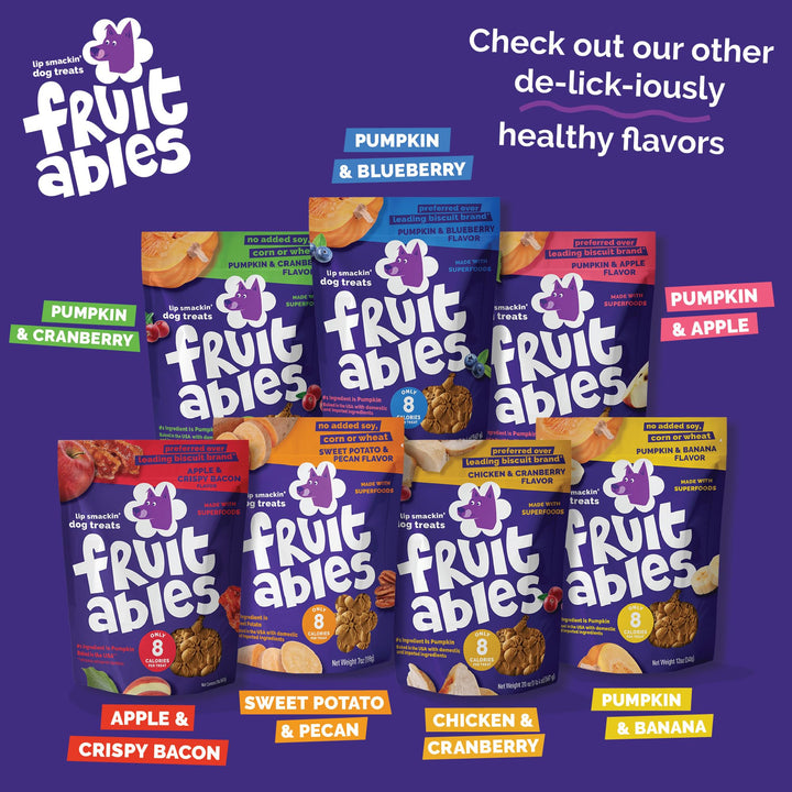 Fruitables Skinny Minis Dog Treats Variety Bison, Watermelon, Chicken 5oz