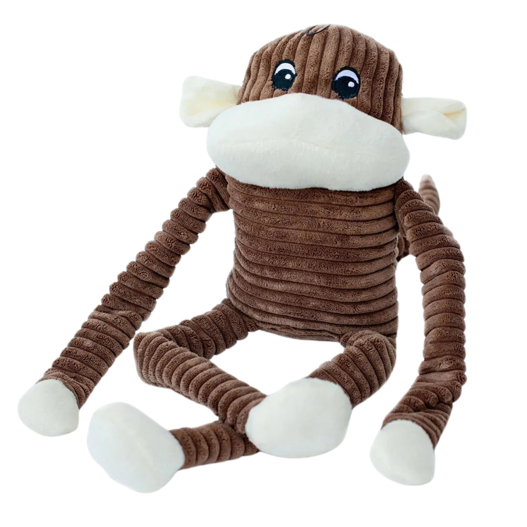 ZippyPaws Spencer the Crinkle Monkey Dog Toy Brown, 1ea/XL