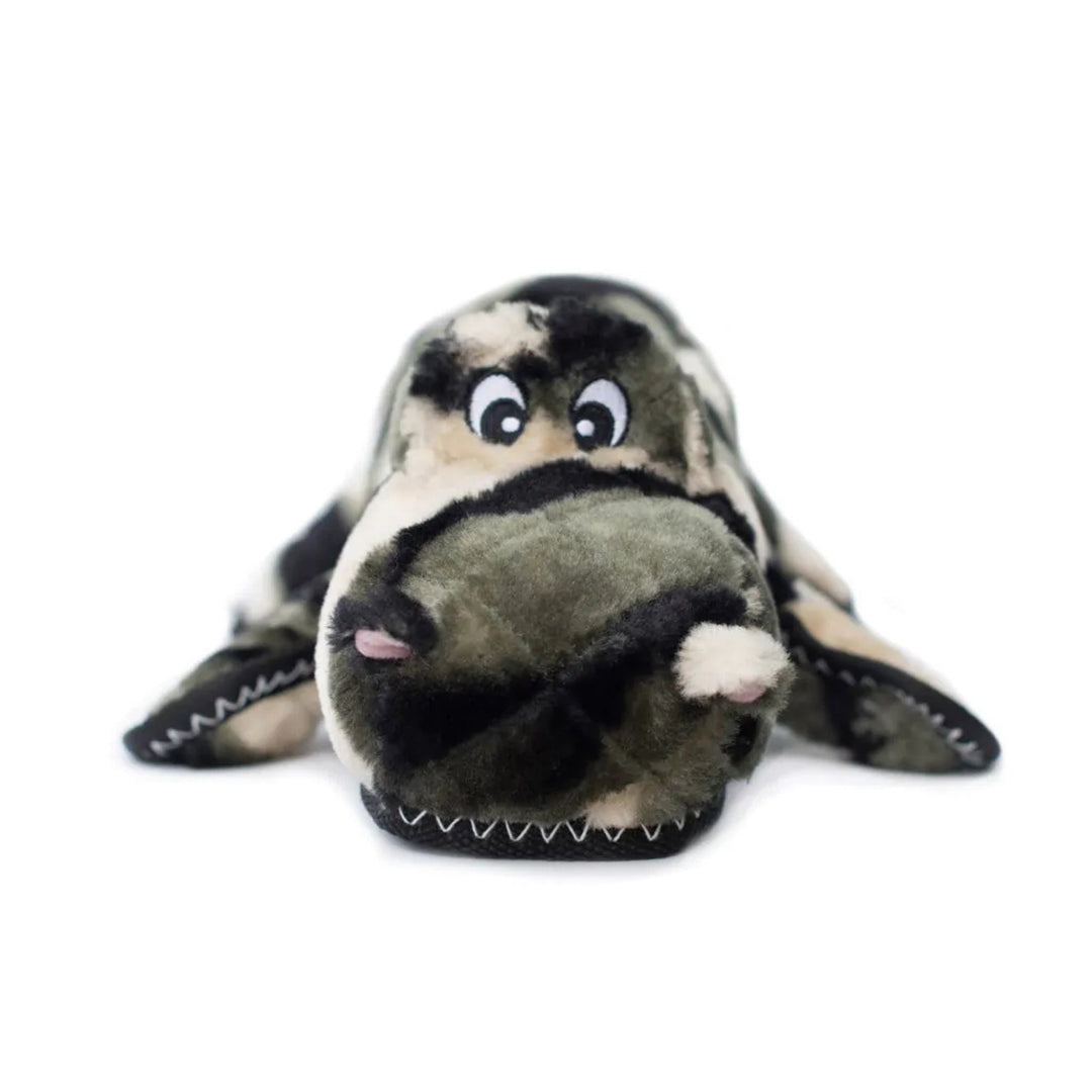 ZippyPaws Zippy Charity ZStitch Grunterz Dog Toy Camron the Camo Gator 1ea/XL