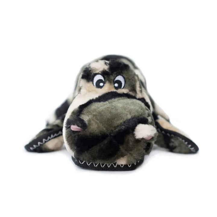 ZippyPaws Zippy Charity ZStitch Grunterz Dog Toy Camron the Camo Gator 1ea/XL