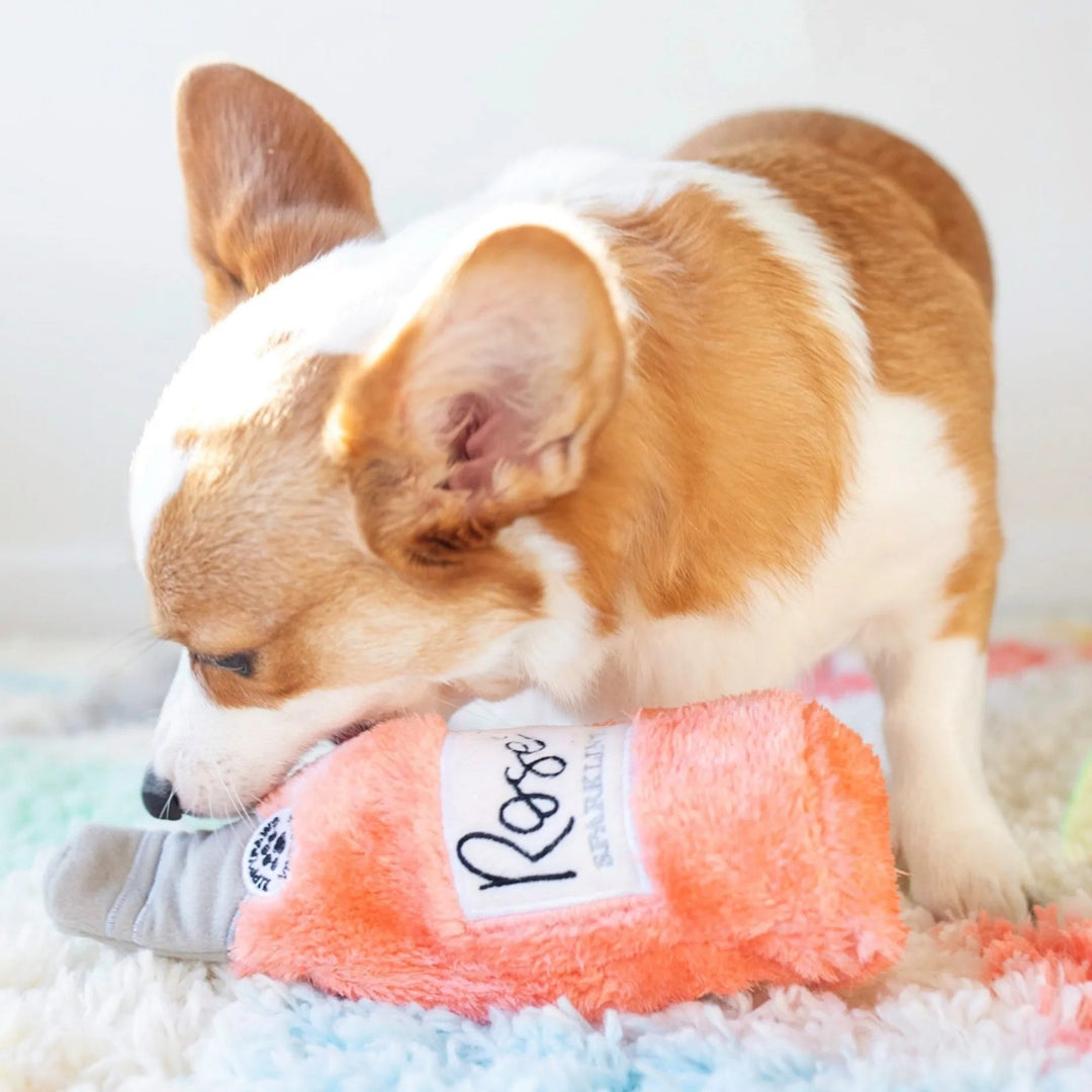 ZippyPaws Happy Hour Crusherz Dog Toy Rose, 1ea/MD