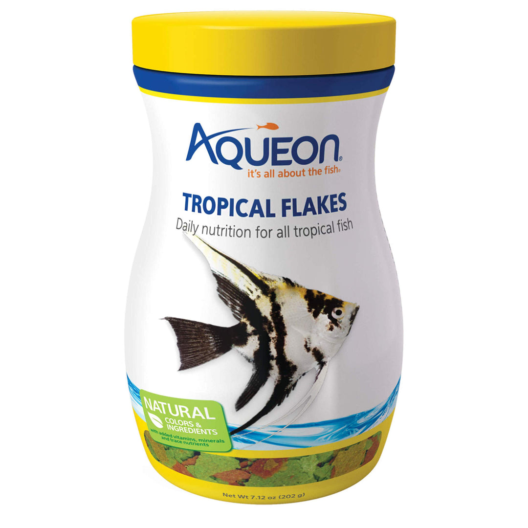 Aqueon Natural Tropical Fish Food Flakes, 7.12 Oz